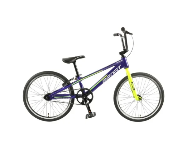 PROFIT BMX Racing Crenshaw Expert bike in purple and lime green.