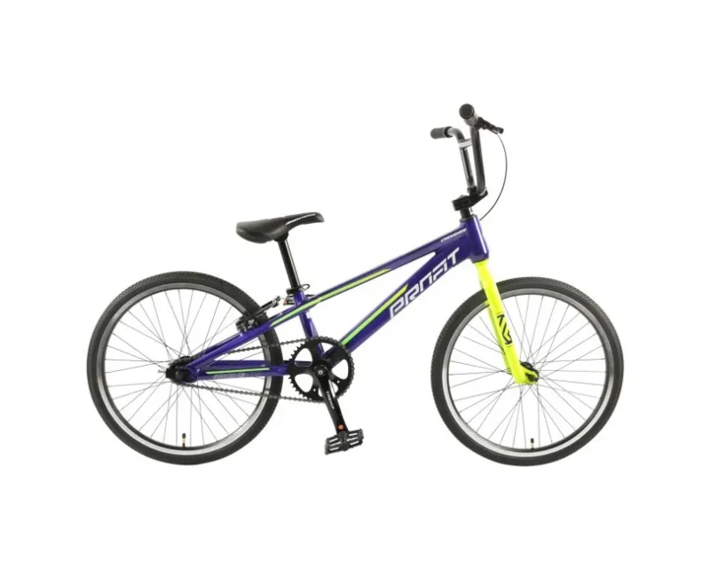 PROFIT BMX Racing Crenshaw Expert bike in purple and lime green.