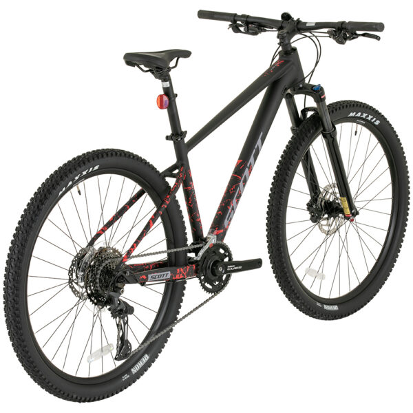 Scott Aspect 15 2026 29-inch mountain bike with black frame and red accents.