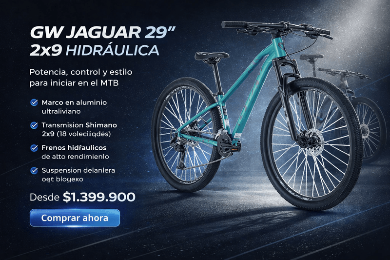 Promo BICICLETA RIN 29 GW JAGUAR 2X9 HIDRAULICO DAMA